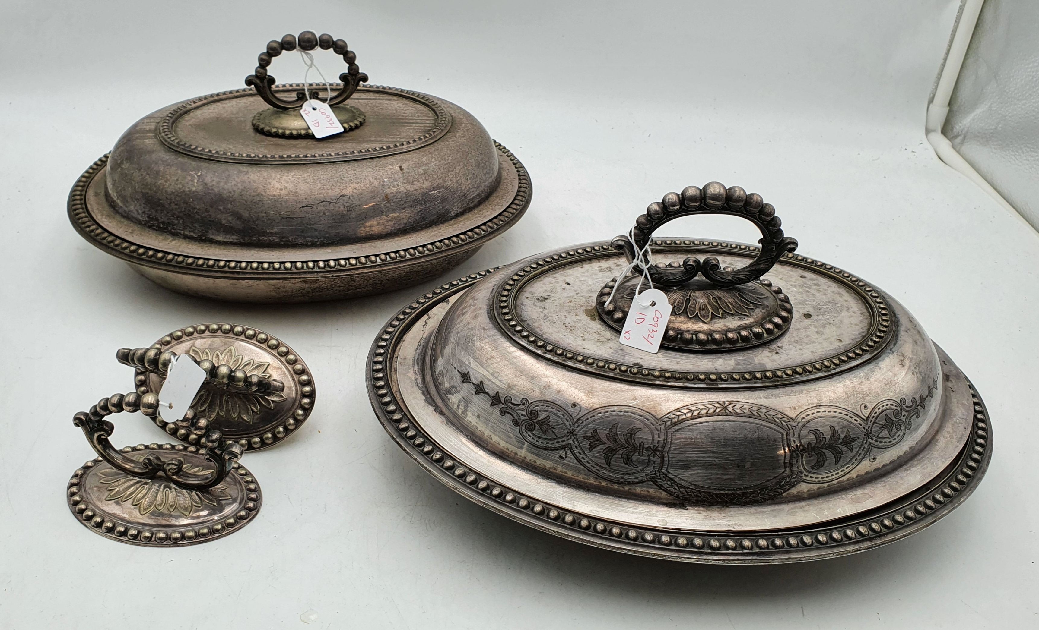 Two Silver Plated Entree Dishes