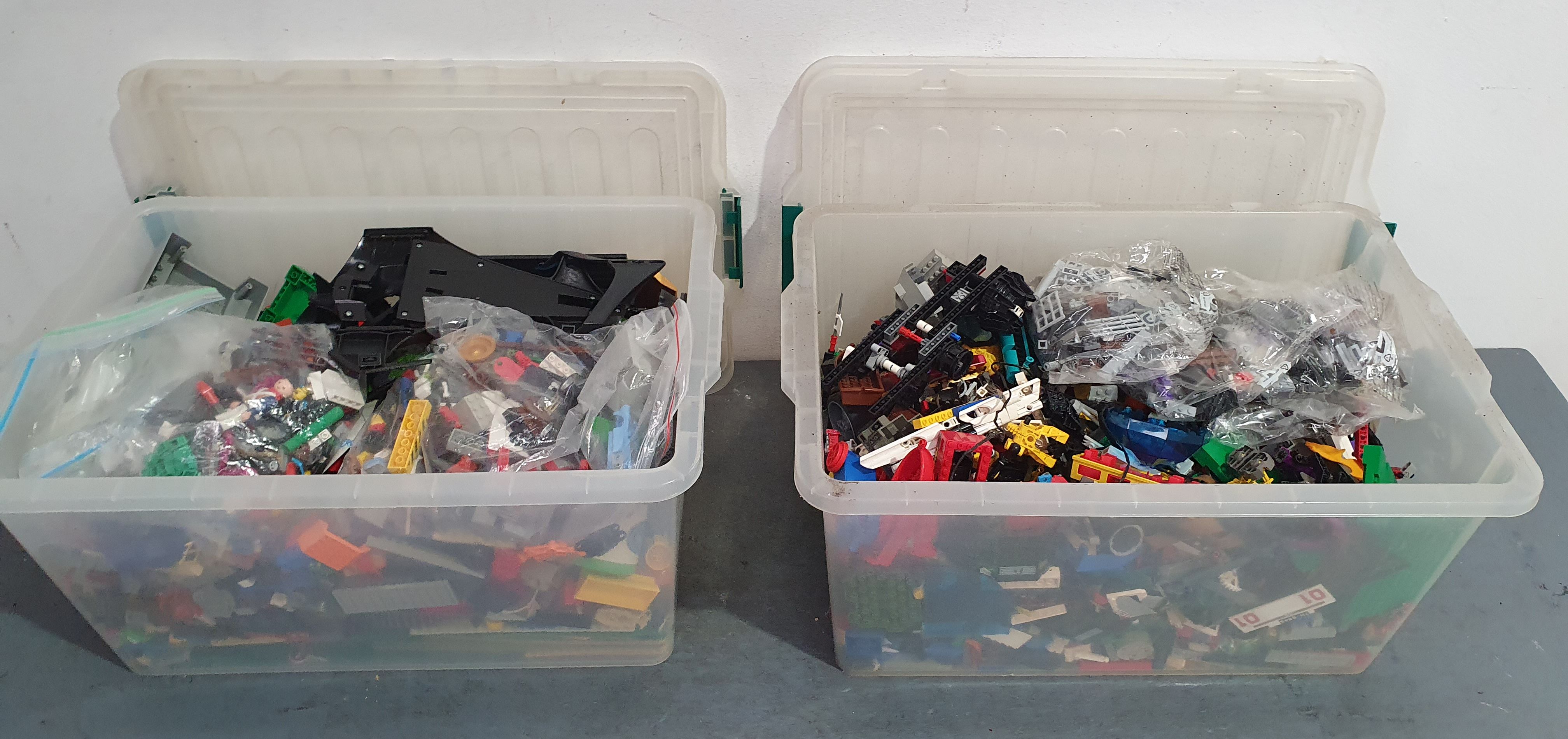 1284 · TWO BOXES OF LEGO