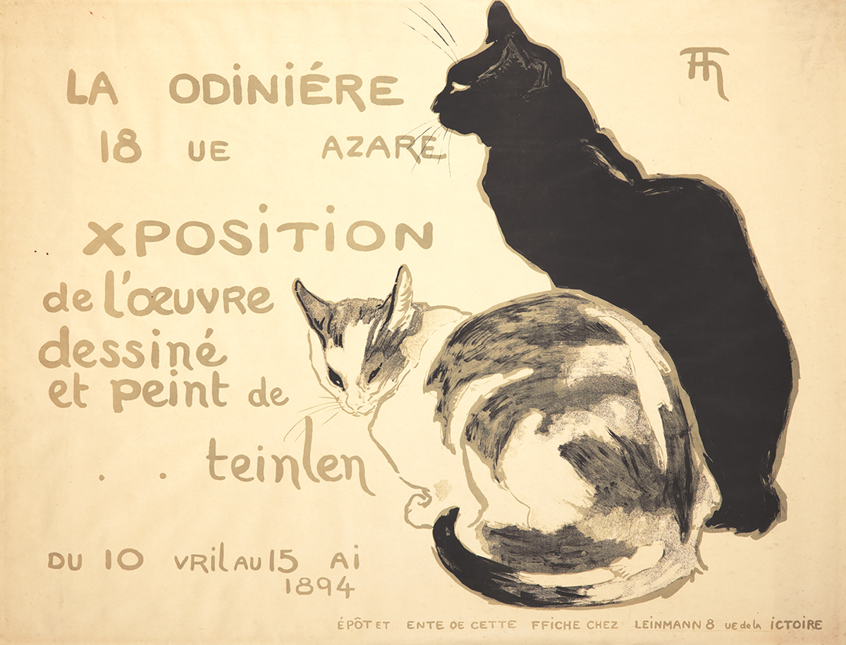 A la Bodiniere Steinlen Cat Lazare Exposition Jugendstil Plakat Plakate A2 366 