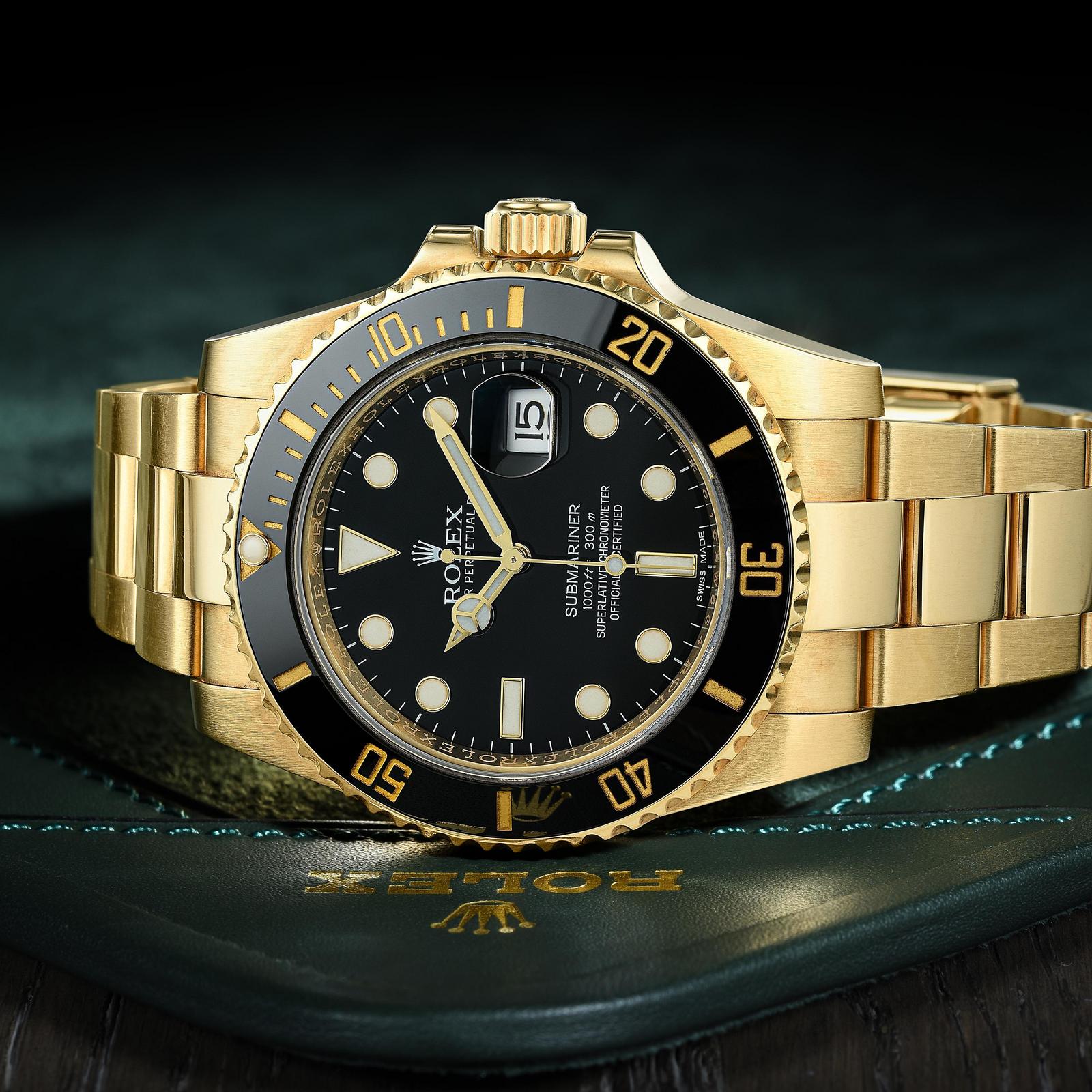 undtagelse Postimpressionisme vækstdvale Rolex Submariner Date Ref. 116618 in 18K Yellow Gold | Fortuna Fine Jewelry  Auctions and Appraisers