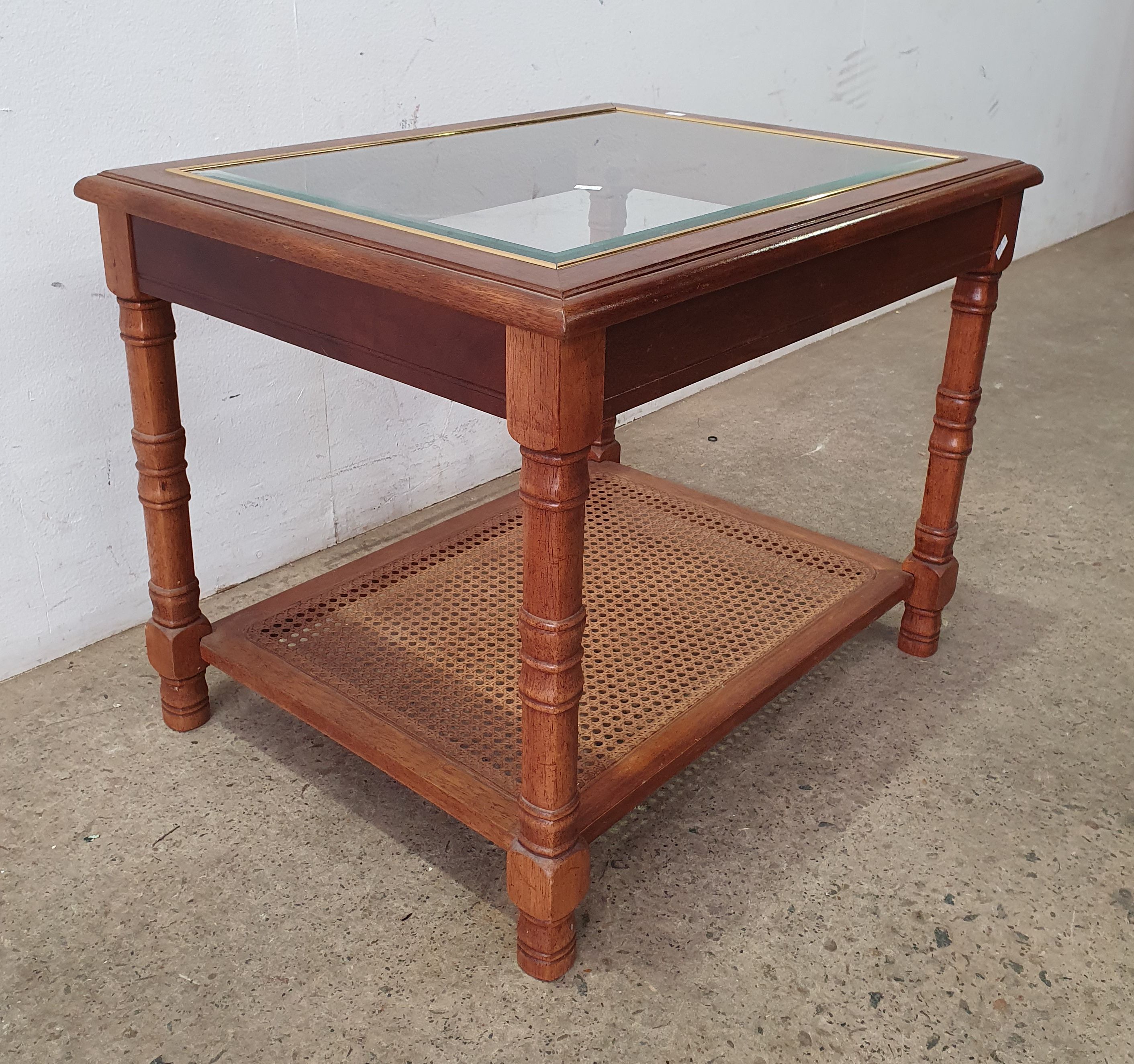A Glass Top Coffee Table