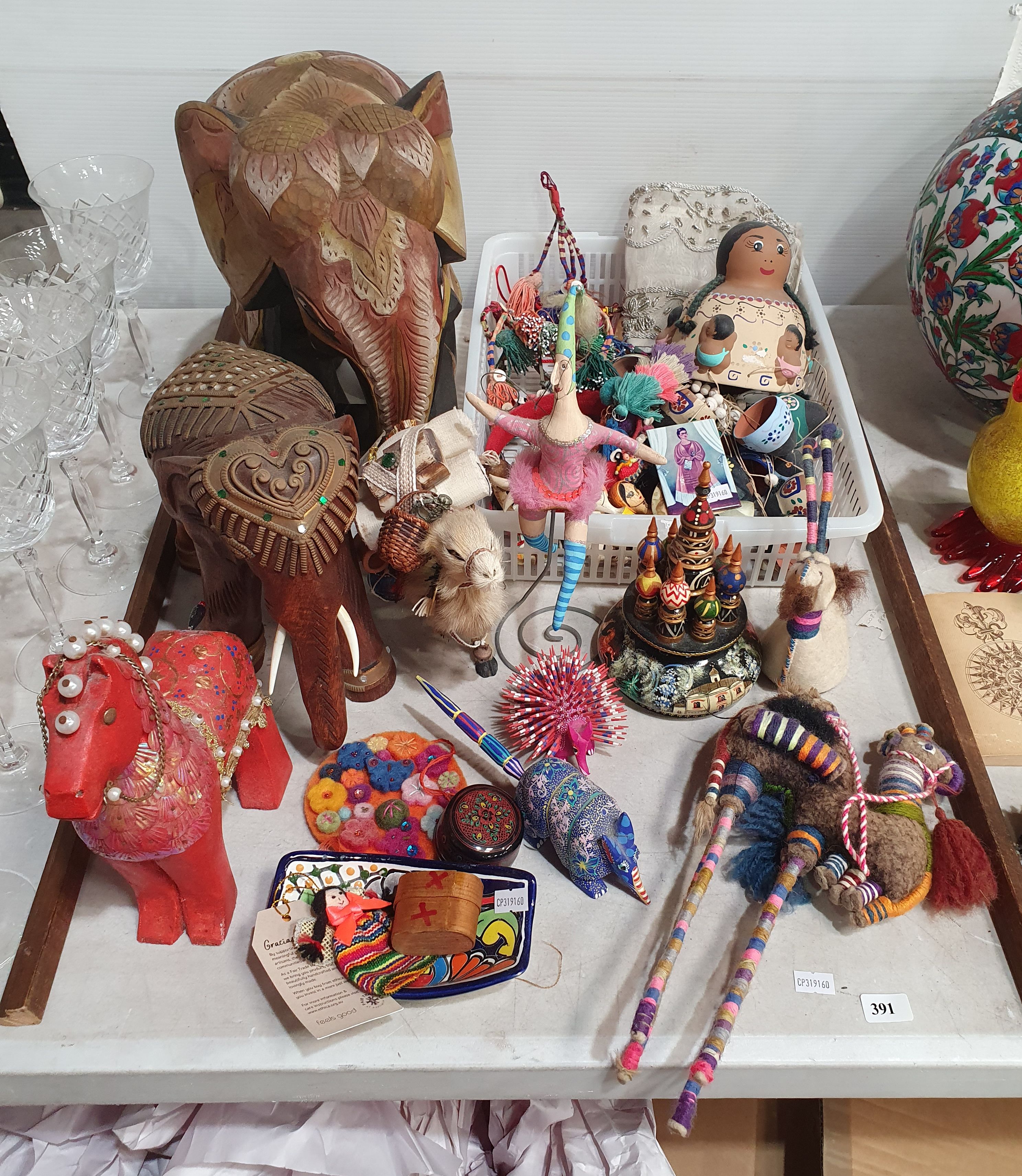 A Collection Of Various International Decorative Items