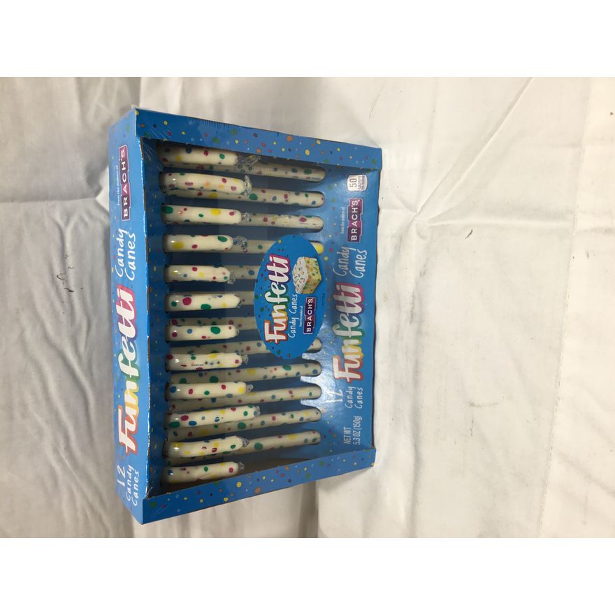 Funfetti 12ct Candy Canes Brachs 5.3oz