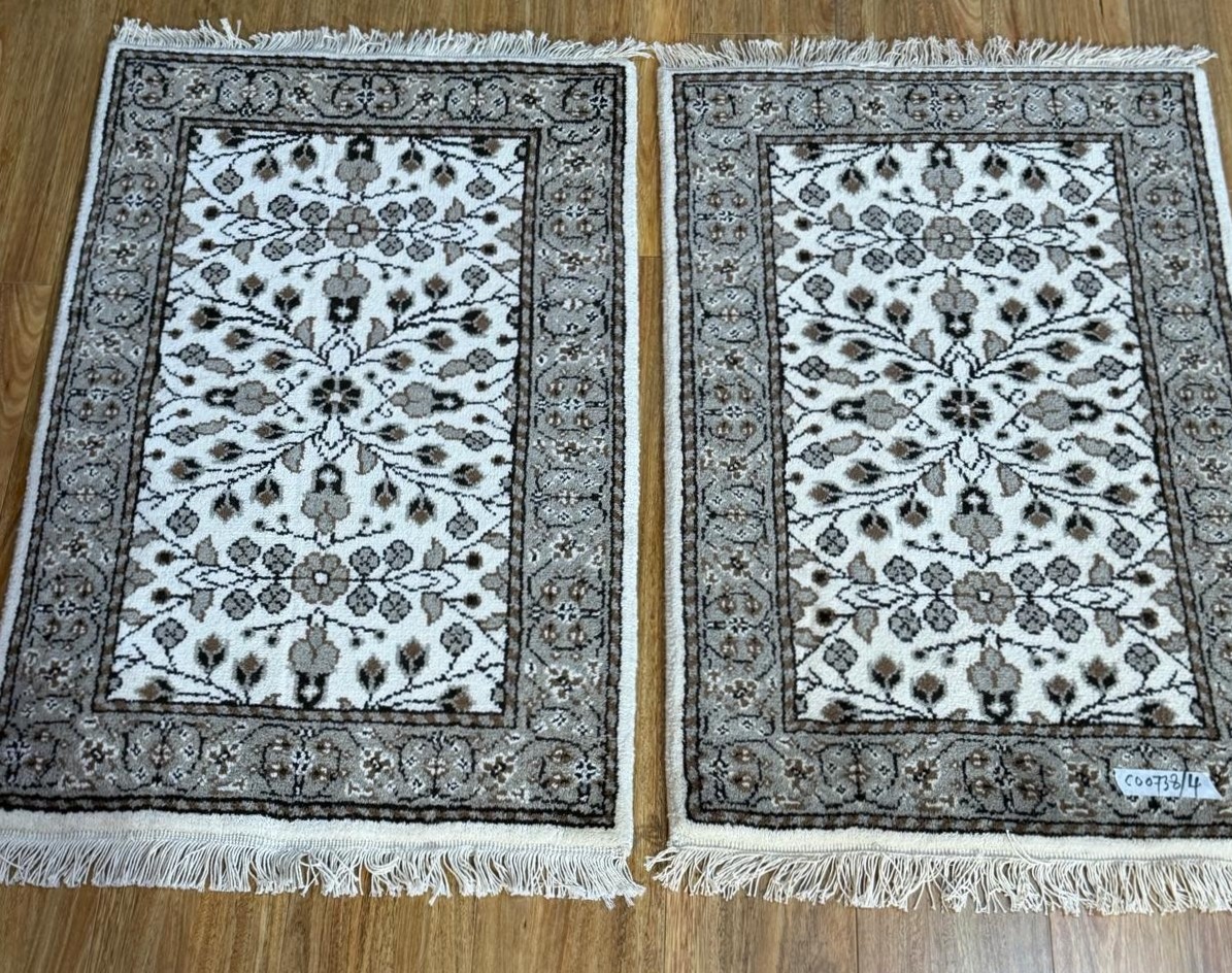 Two Persian Kashan Mats