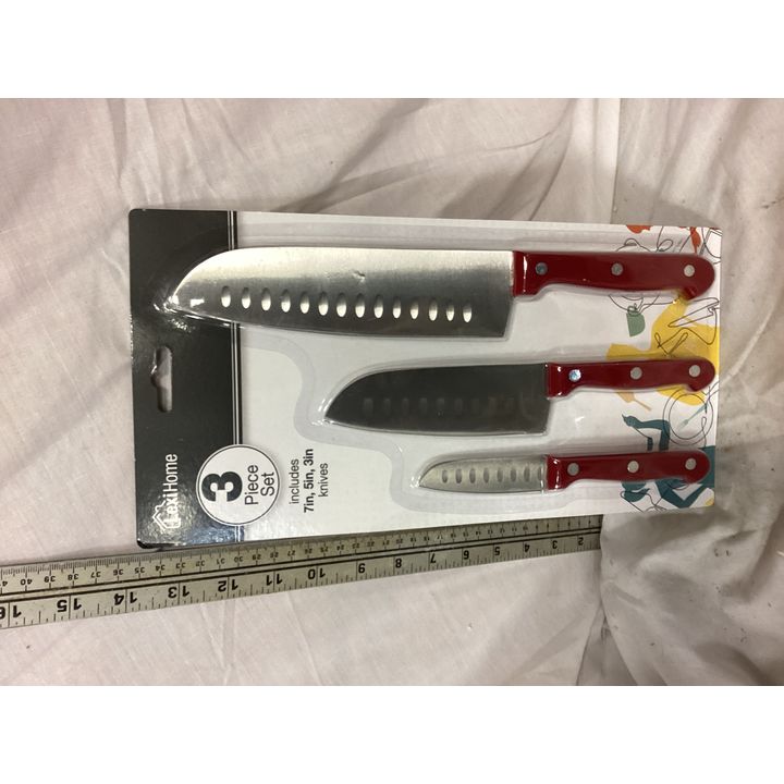 Lexi Home 3pc Knife Set (7'', 5'' & 3'')