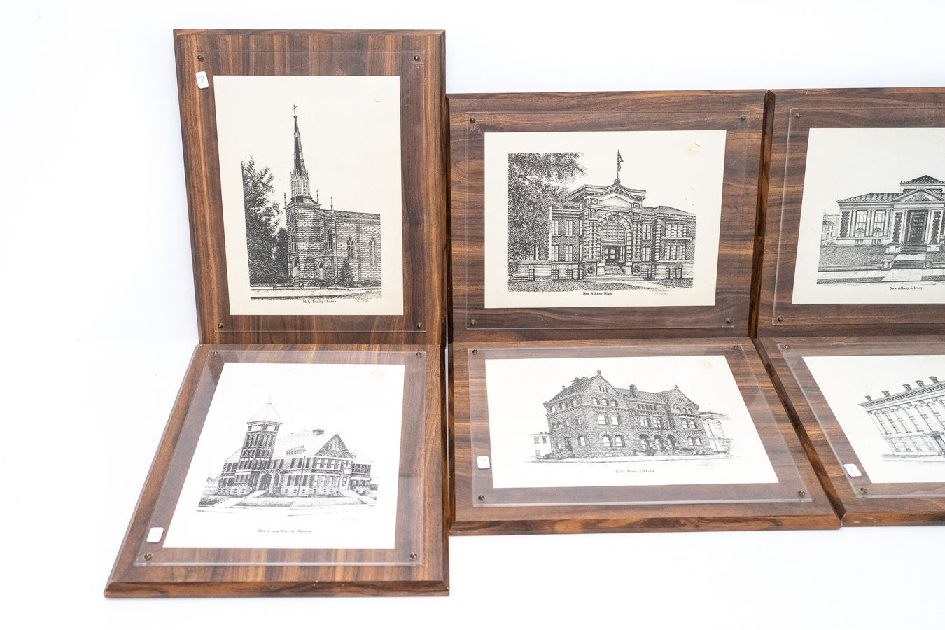 H. Earl Lee Historic New Albany Indiana Building Plaques Harritt