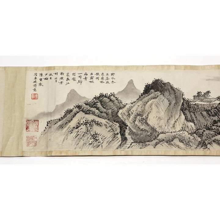 Chinese Handscroll, Manner of Chen Shaomei, Landscape