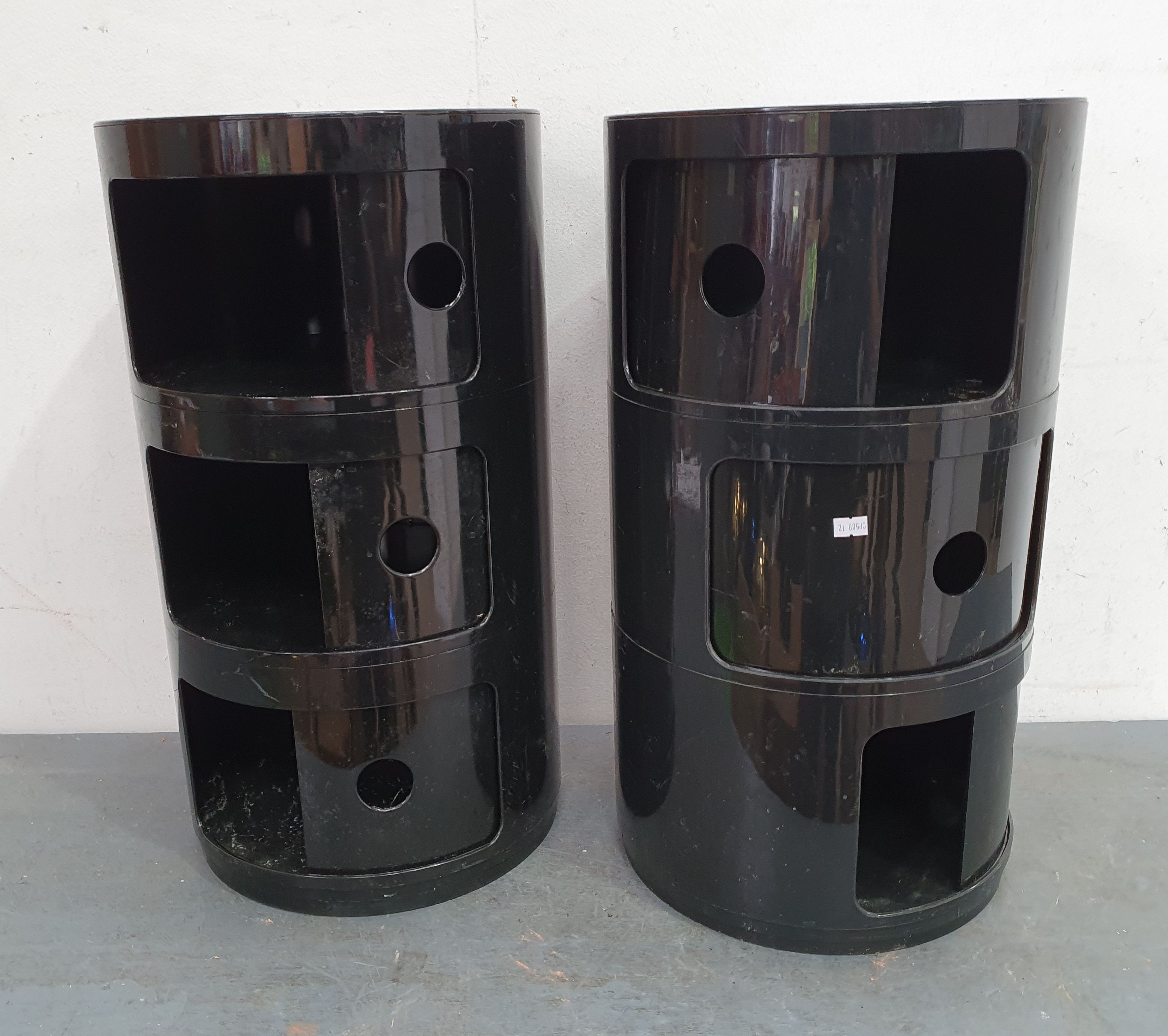 A Pair Of Kartell Style Bedside Cabinets