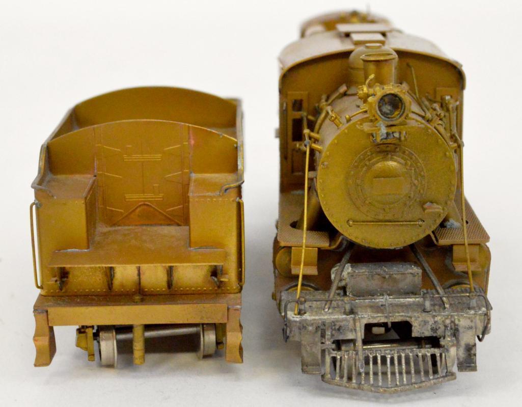 Cabin Fever Auctions & Expo - Brass HO Trains! Lot 185 Brass HO Red Ball  Undecorated Central Railroad of New Jersey 4-6-0 Camelback Locomotive &  Tender. Original Box. Bid Now on the