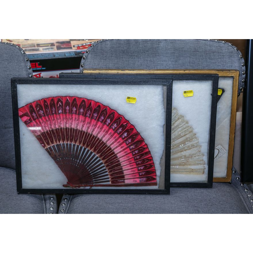 Three Antique Ladies Hand Fans