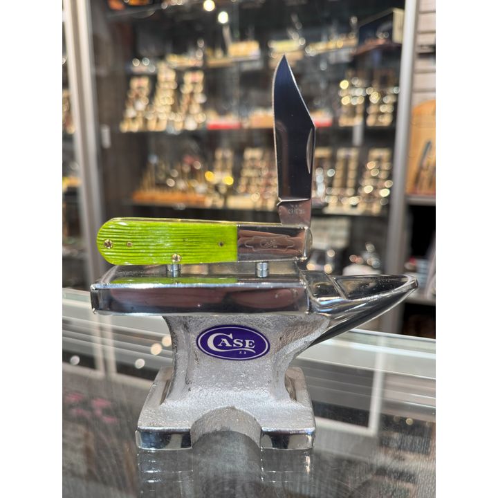 61045 - Case XX 2024 Lime Green Bone Barnboard Jig Barlow, Stainless Steel Blade