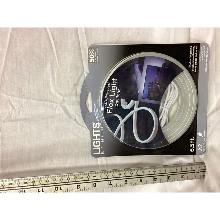 Lights By Night USB Powered Flex Light Daylight- 6.5ft (USB Adapter Not Included)