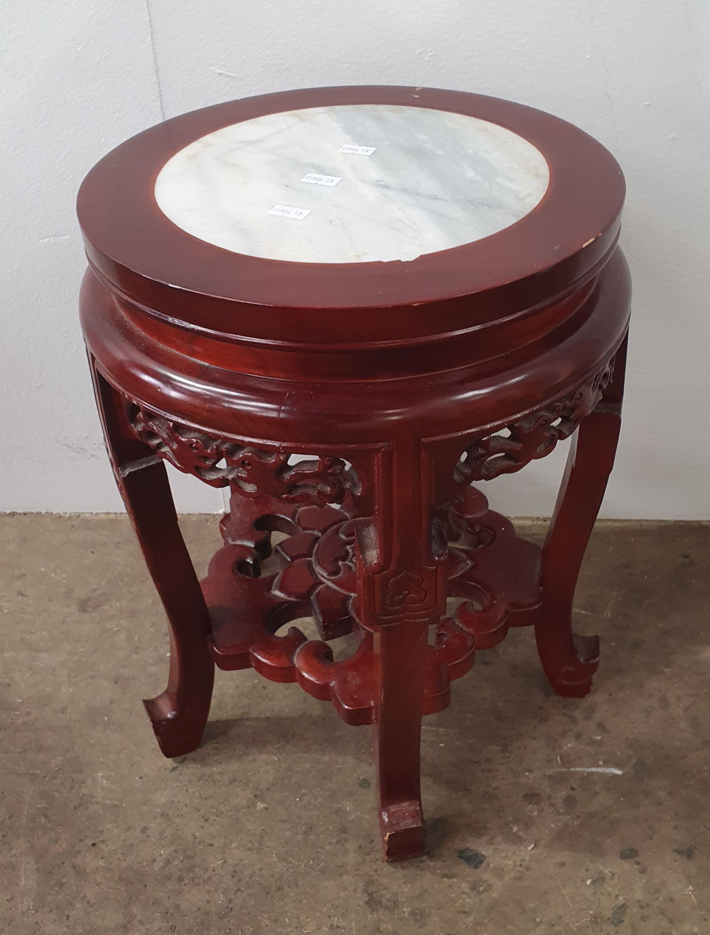 A Marble Top Side Table