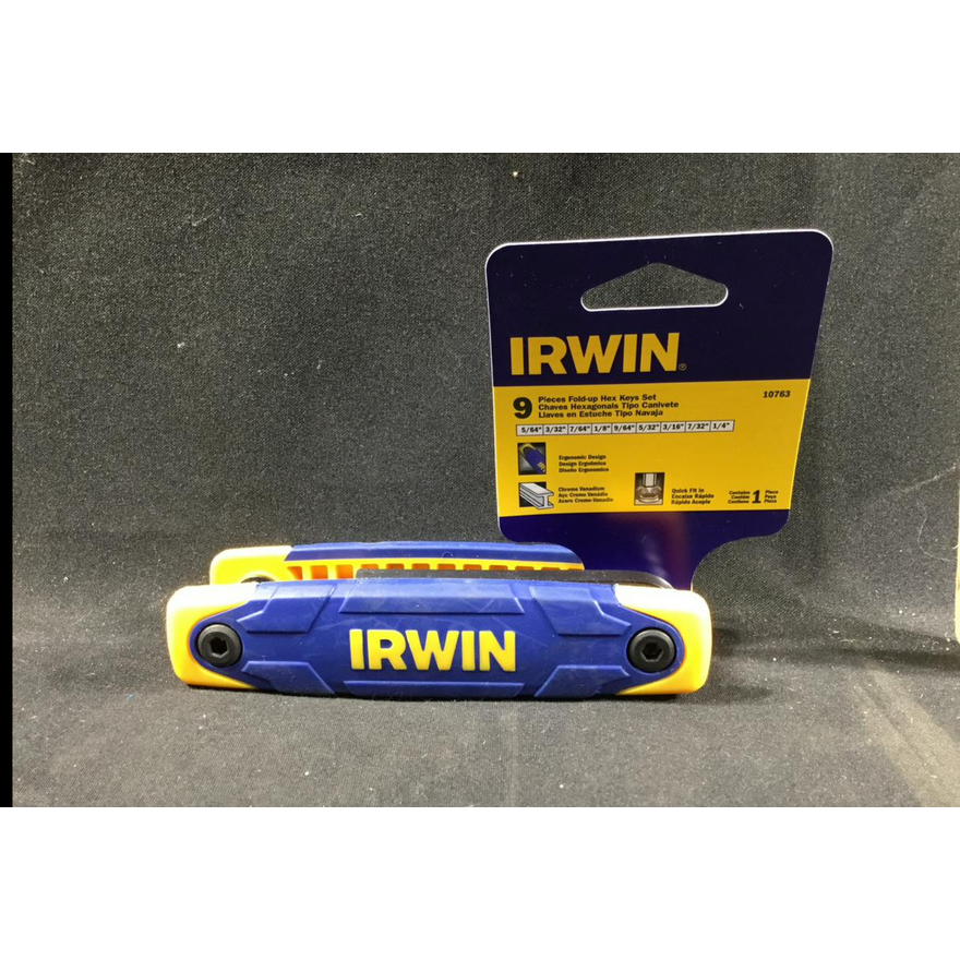 Irwin 9pc Fold-Up Hex Keys Set