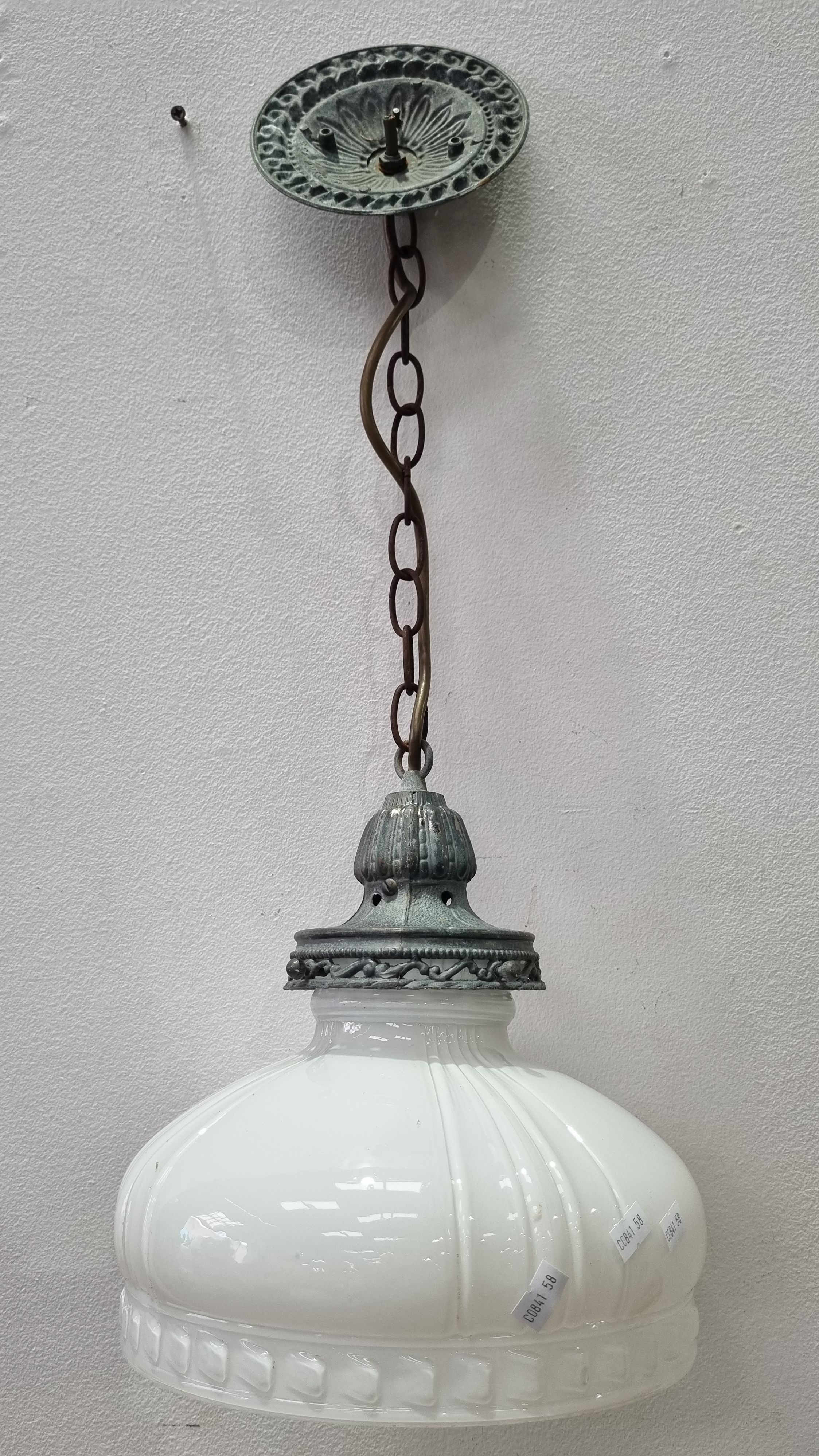 A Hanging Glass Lamp