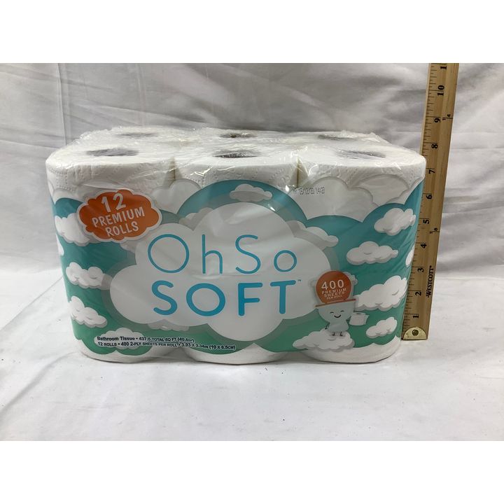 12pk Oh SO Soft 2-Ply 400-Sheet Toilet Paper