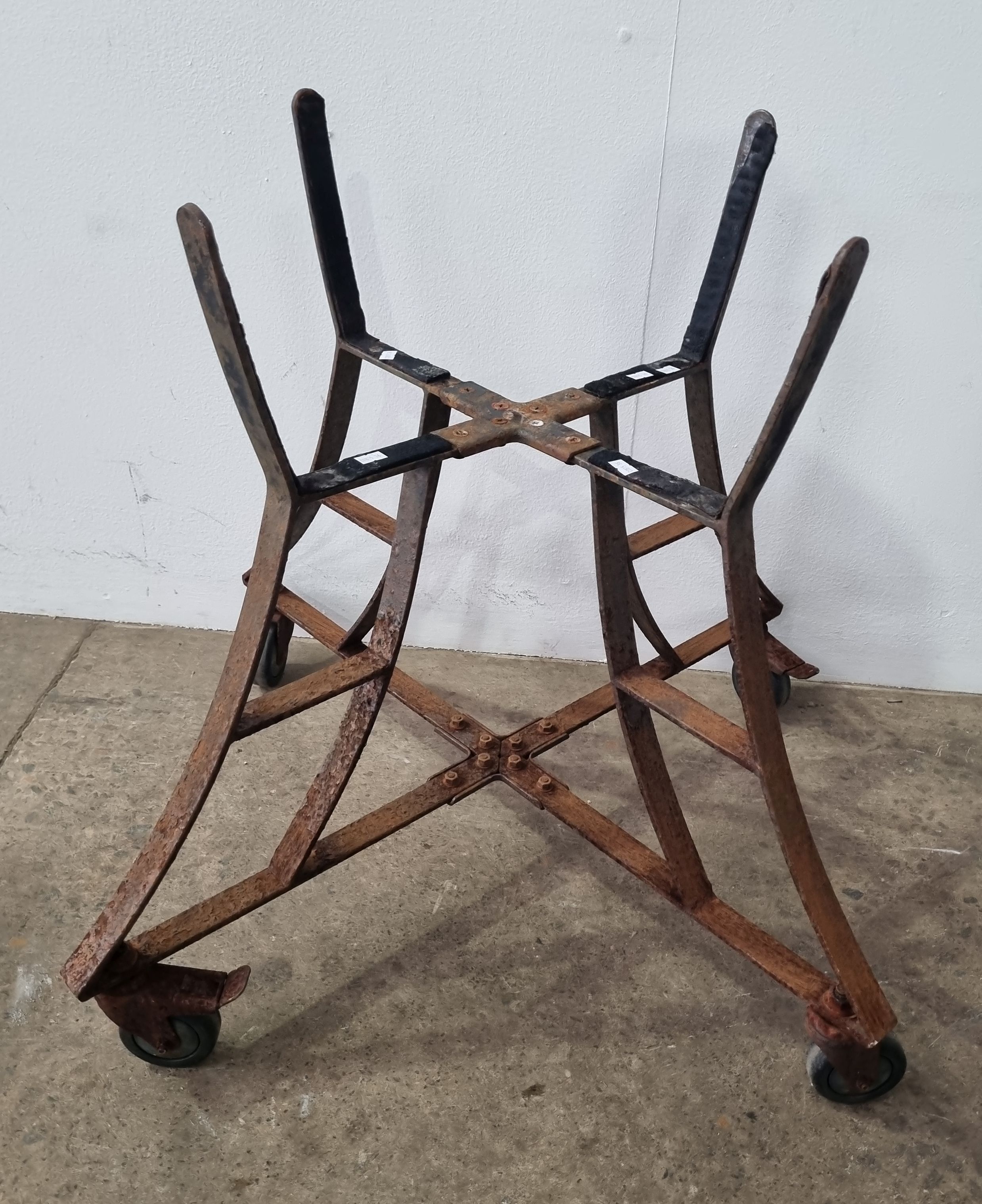 A Wrought Iron Plant Stand