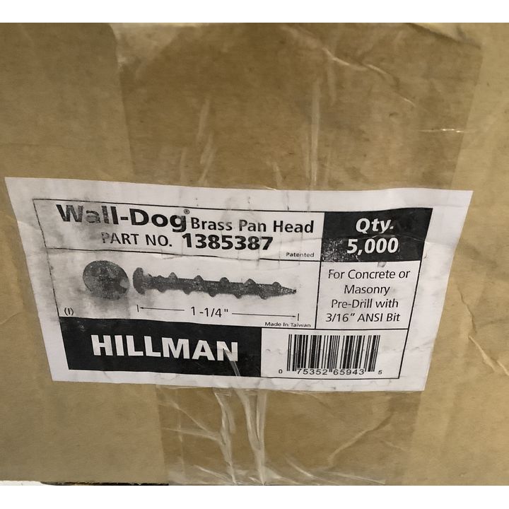 Hillman 5,000ct 1-1/4" Brass Pan Head Screws