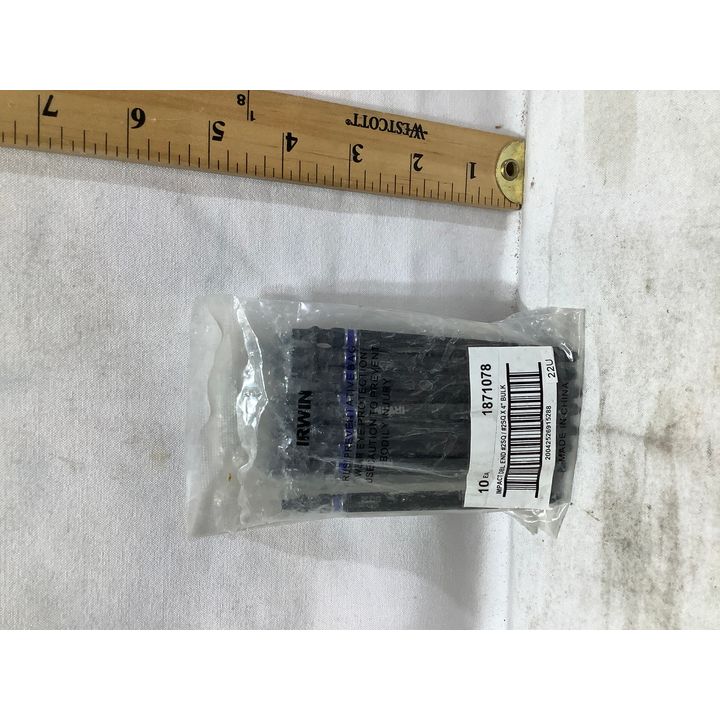 (2) Irwin 10pk #2 Impact Double End Drill Bits 4"