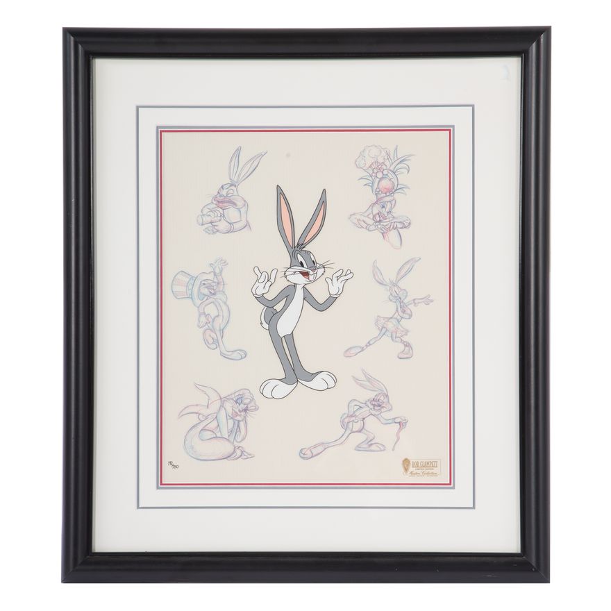 Warner Bros. "Bugs" sericel by Bob Clampett