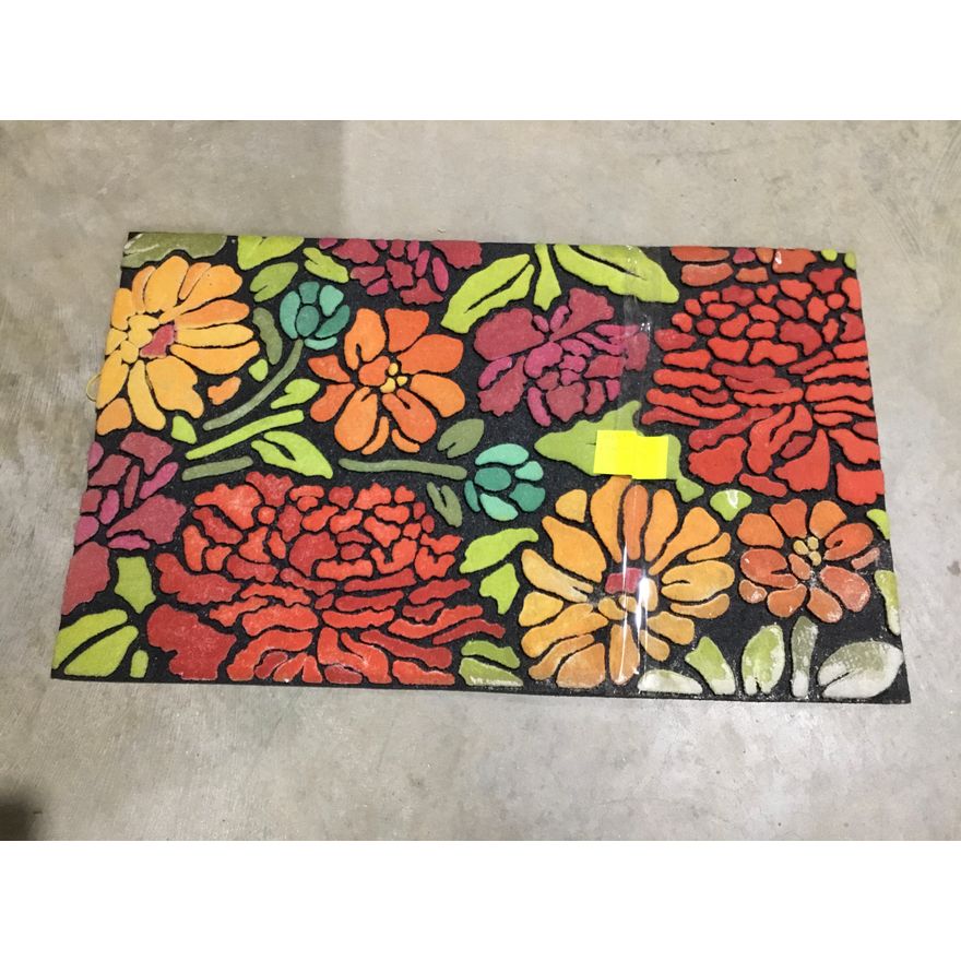 18-1/2" x 30" Heavy Rubber Door Mat - Irregular Color