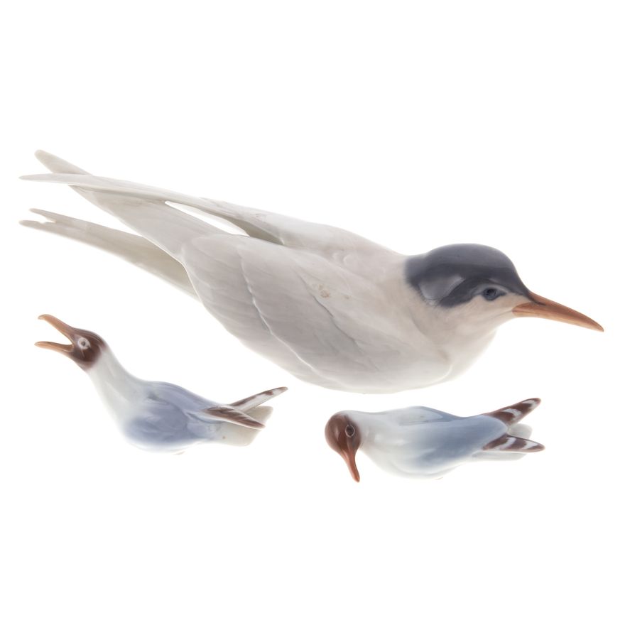 Royal Copenhagen Squatting Tern, Gull & B&G Gull