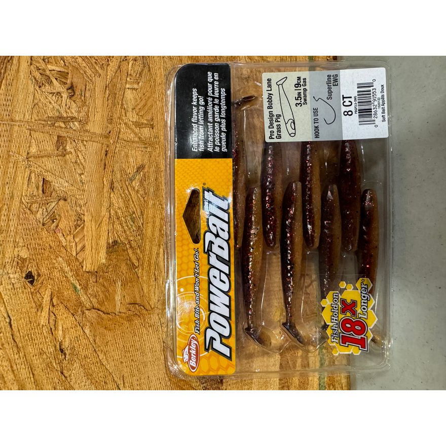 Berkley PowerBait Pro Design Bobby Lane Grass Pig 8Ct.