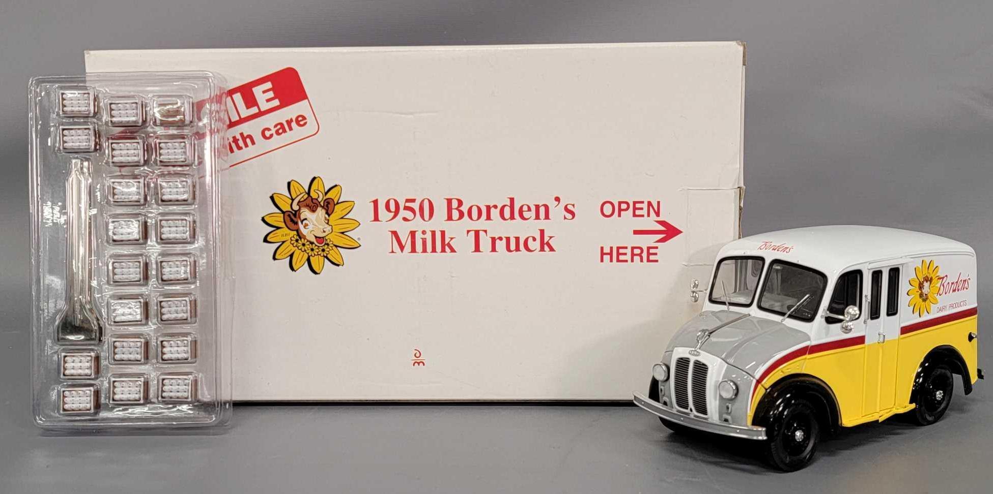 Danbury Mint 1/24 scale 1950 Divco Borden's Milk Truck in original 