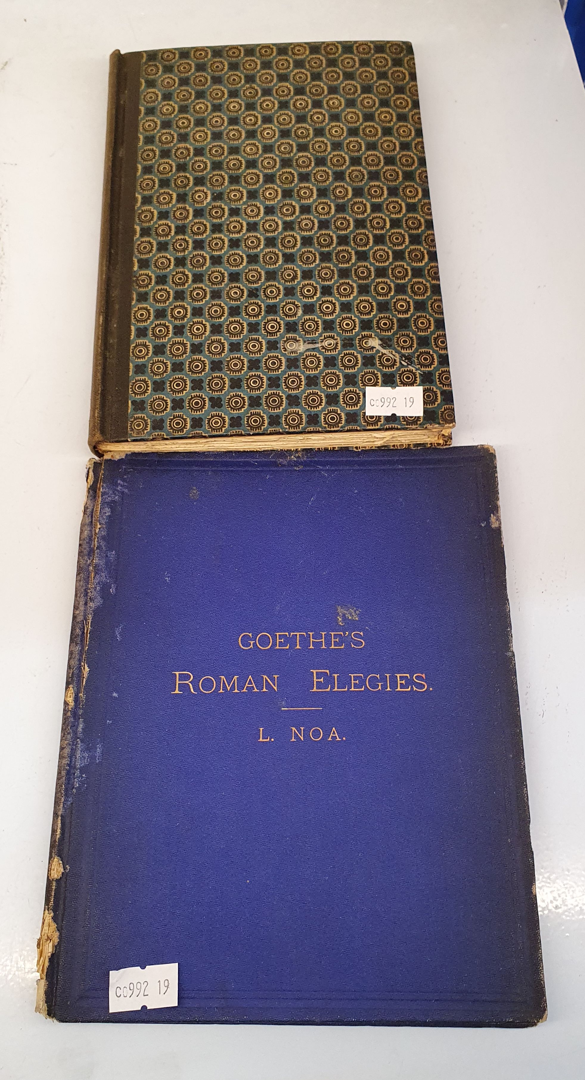 Two Various 100 Year Old Signed Books