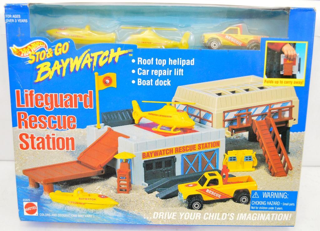 mattel hot wheels sto and go playset by