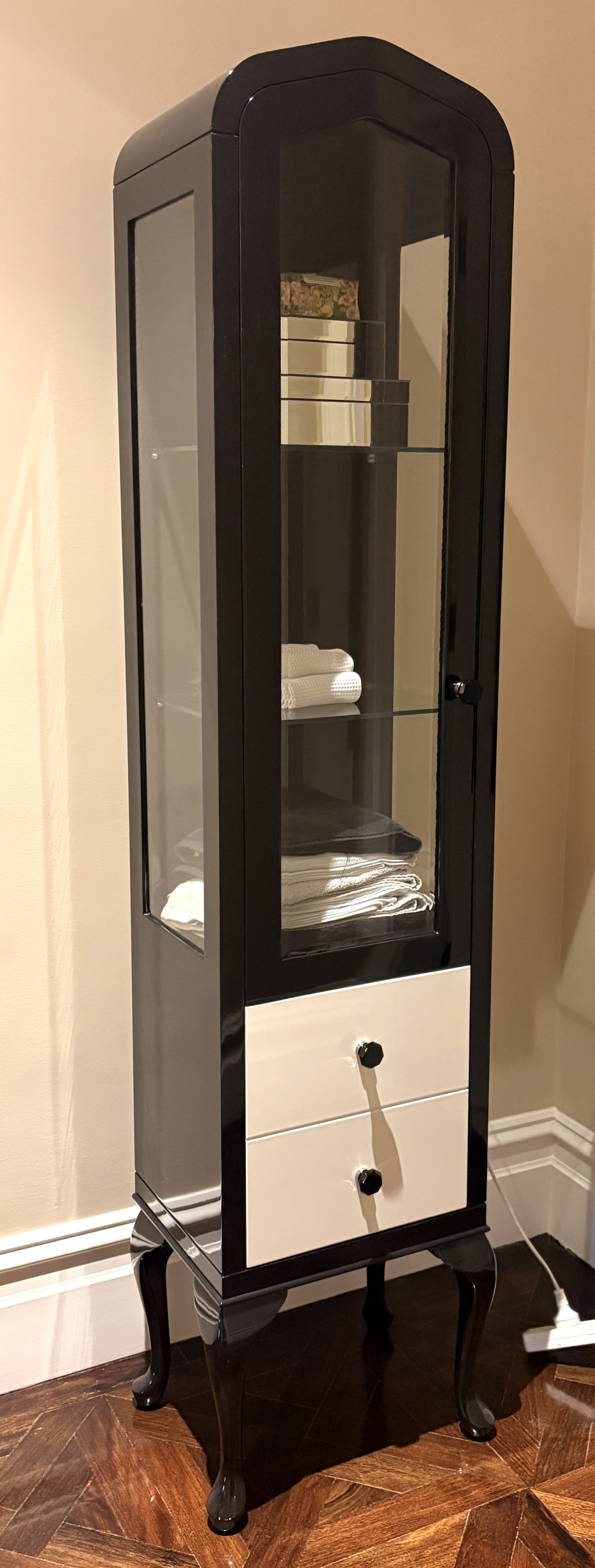 A Devon & Devon Ebonised 'Dancer' Display Cabinet