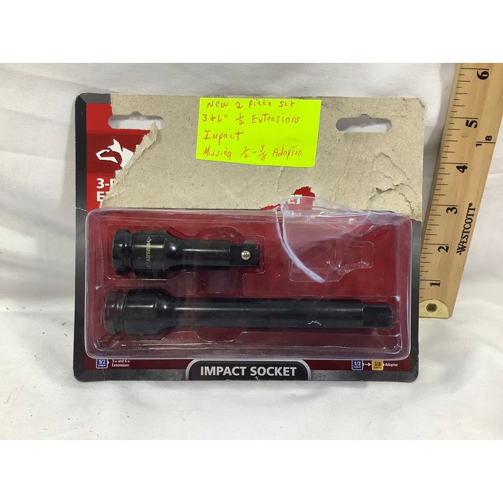 Husky 2pc 1/2'' Drive Impact Extension Set - 3'' and 6''