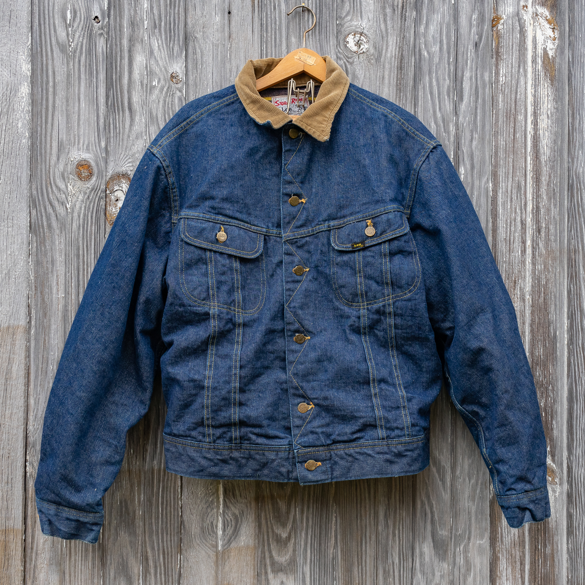 Lee Storm Rider Wool Lined Denim Jacket - 46 Long | Harritt Group, Inc