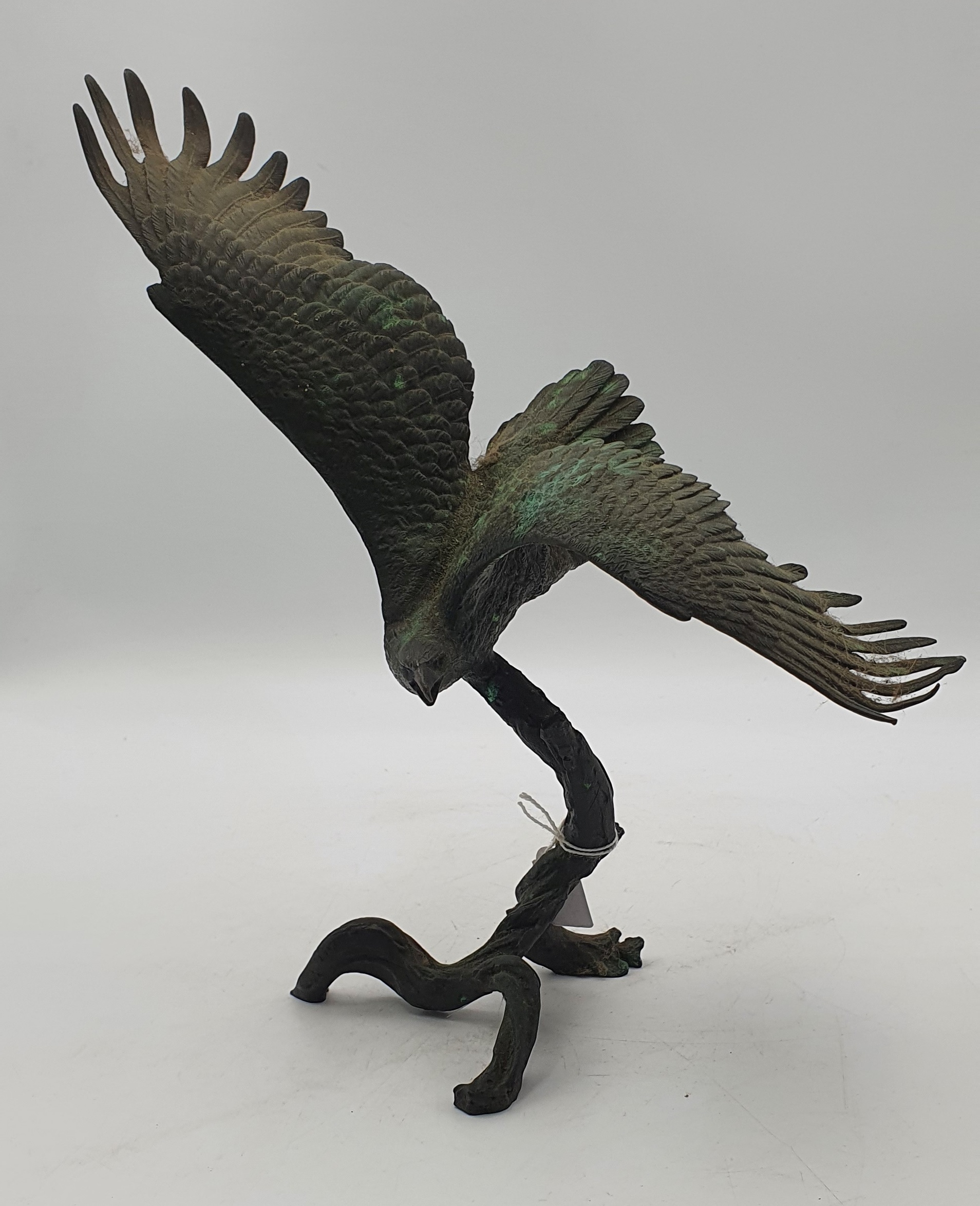 636 · A CAST BRONZE EAGLE FIGURE BY RONALD VAN RUYCKEVELT