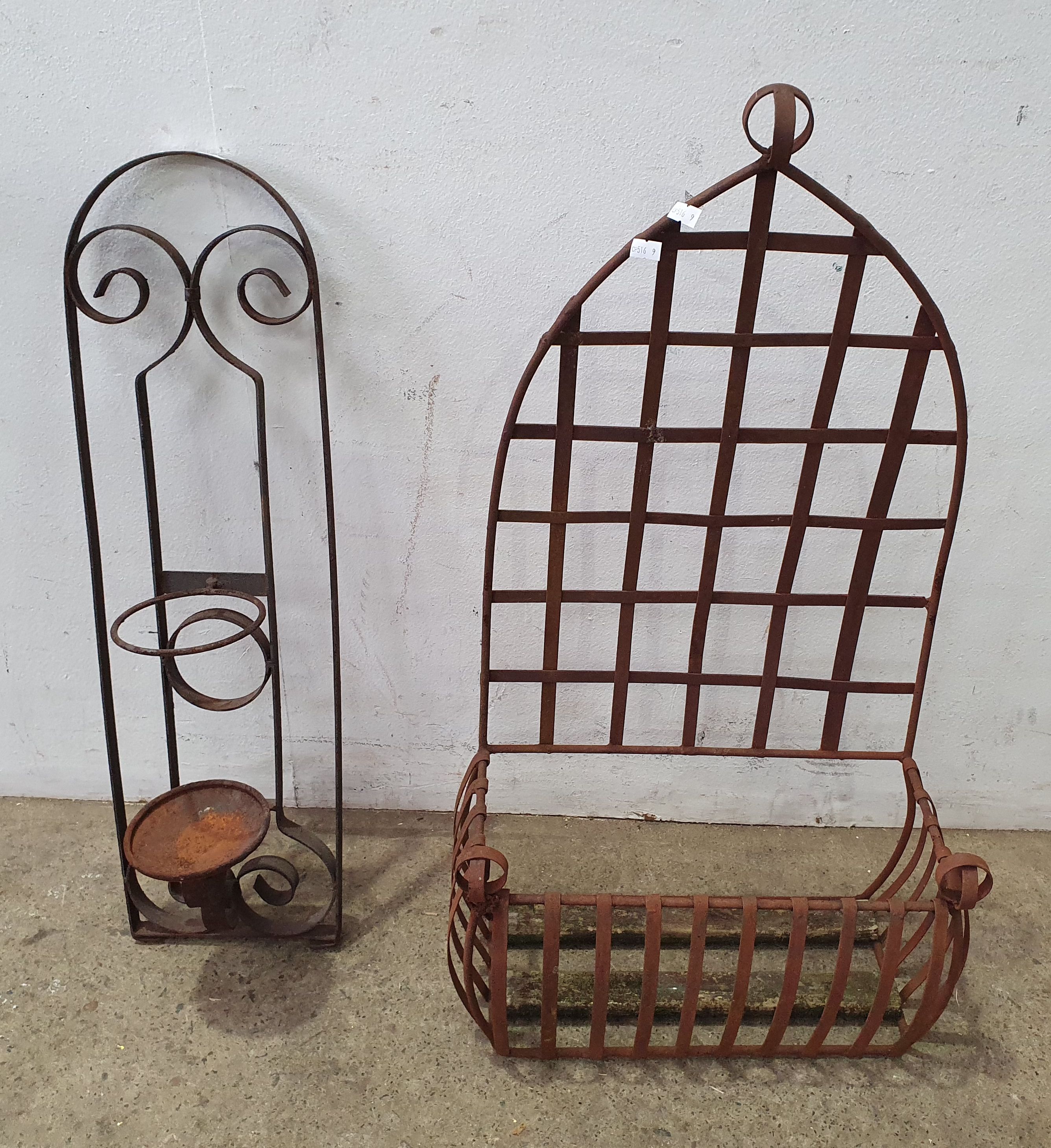 A Pair Of Hanging Garden Items