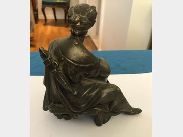 Spelter Lady Figure Lochinvar Lady Park 155mm