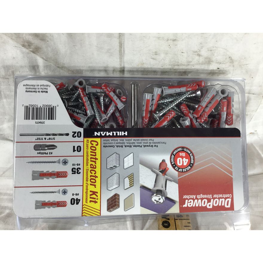 Hillman DuoPower Contractor Strength Anchor Kit