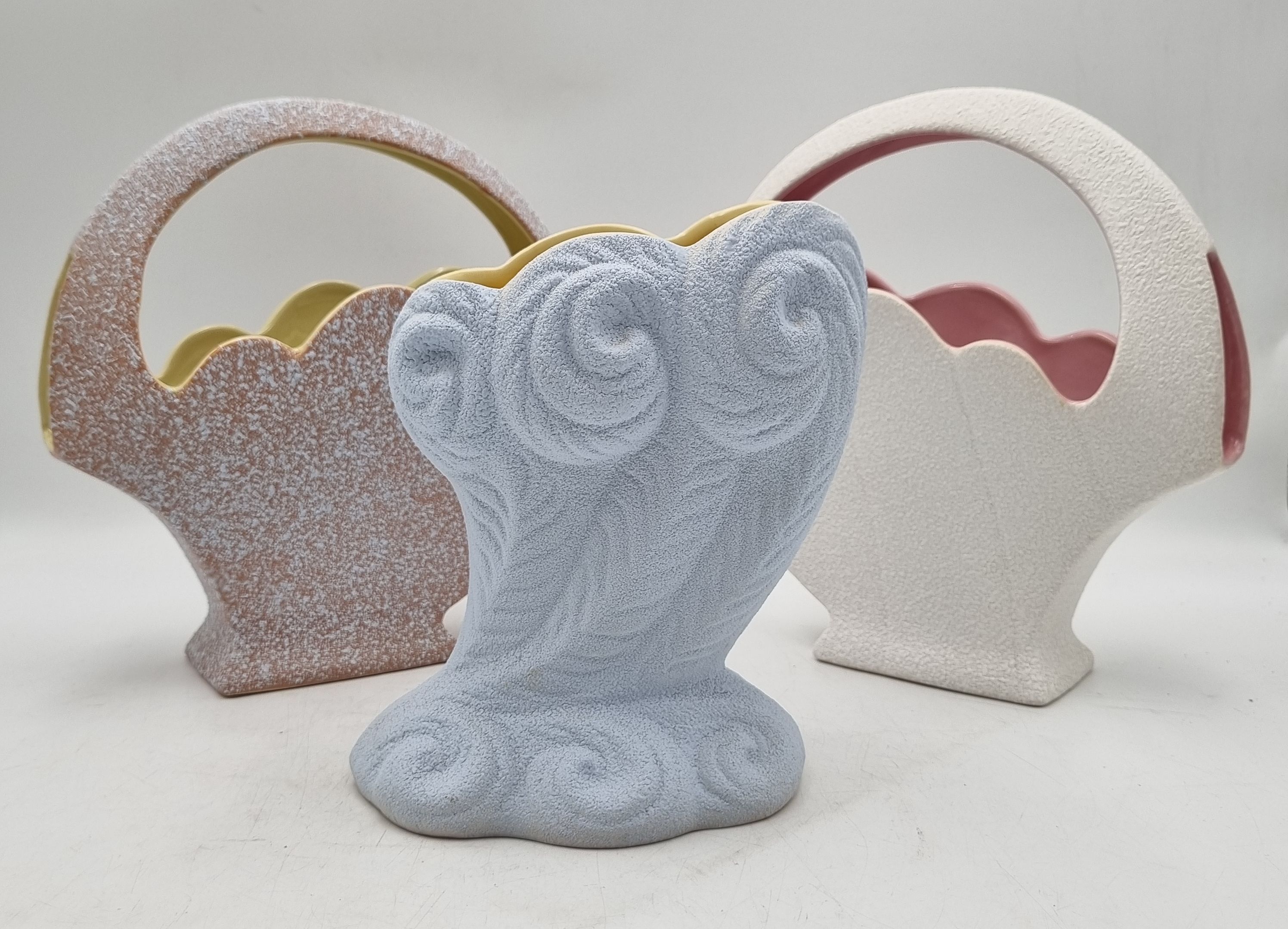 613 · THREE MCP POTTERY VASES