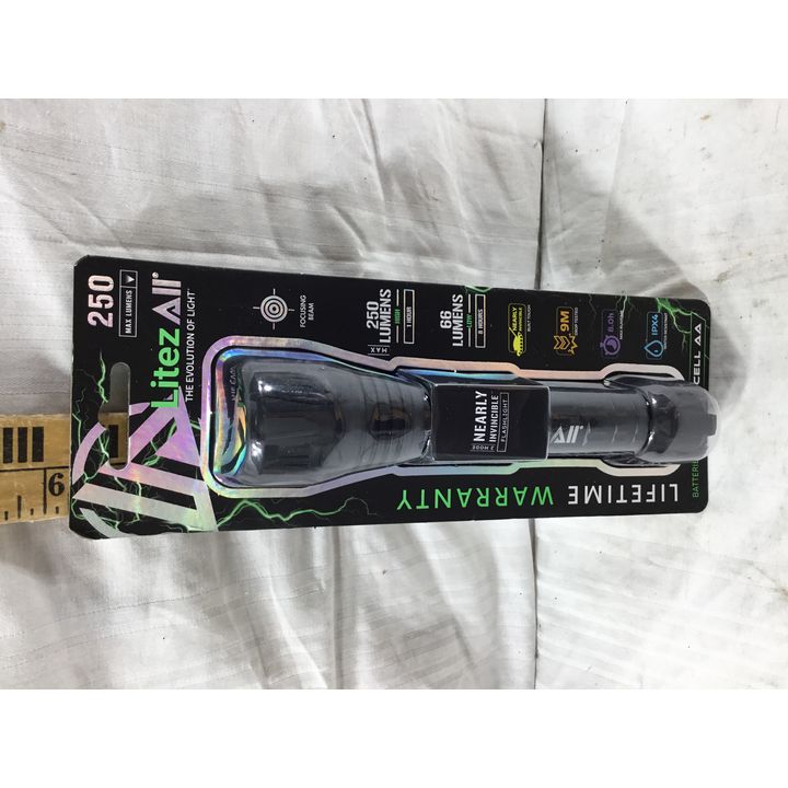 LitezAll Nearly Invincible Flashlight 250 Lumens - Batteries Included