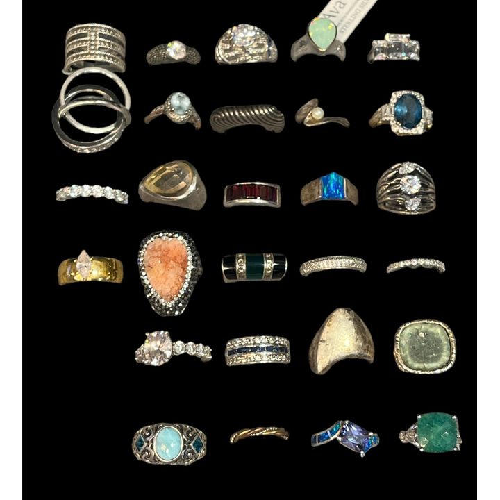 Collection Vintage Sterling Silver Rings