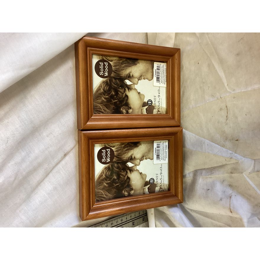 (2) Burnes Solid Wood 3.5'' x 5'' Picture Frame