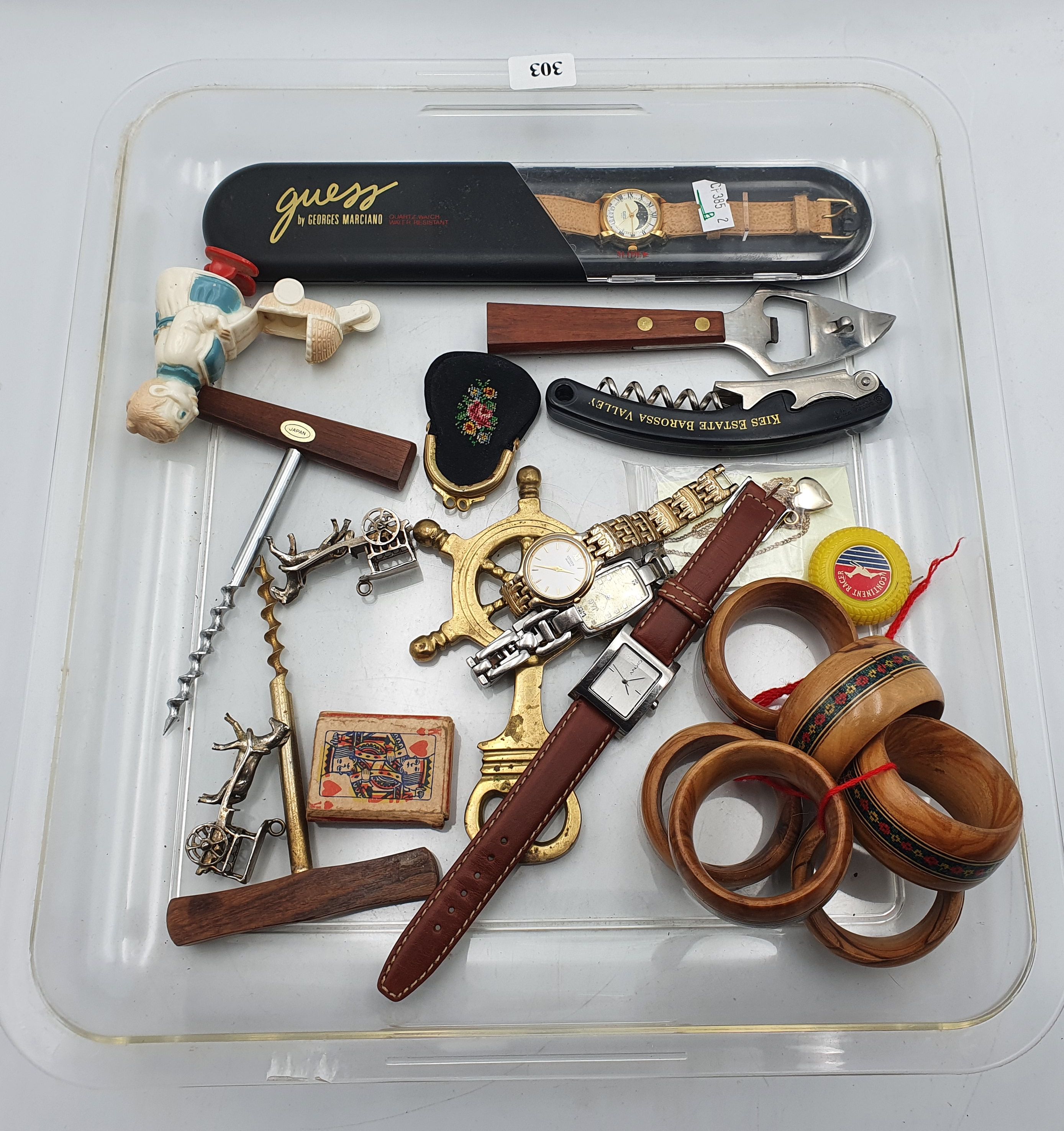 303 · A TRAY OF VARIOUS ITEMS