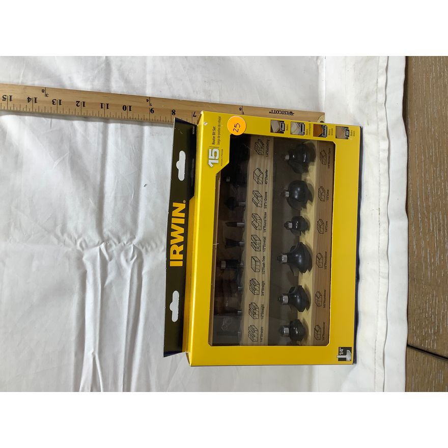 Irwin 15pc Router Bit Set