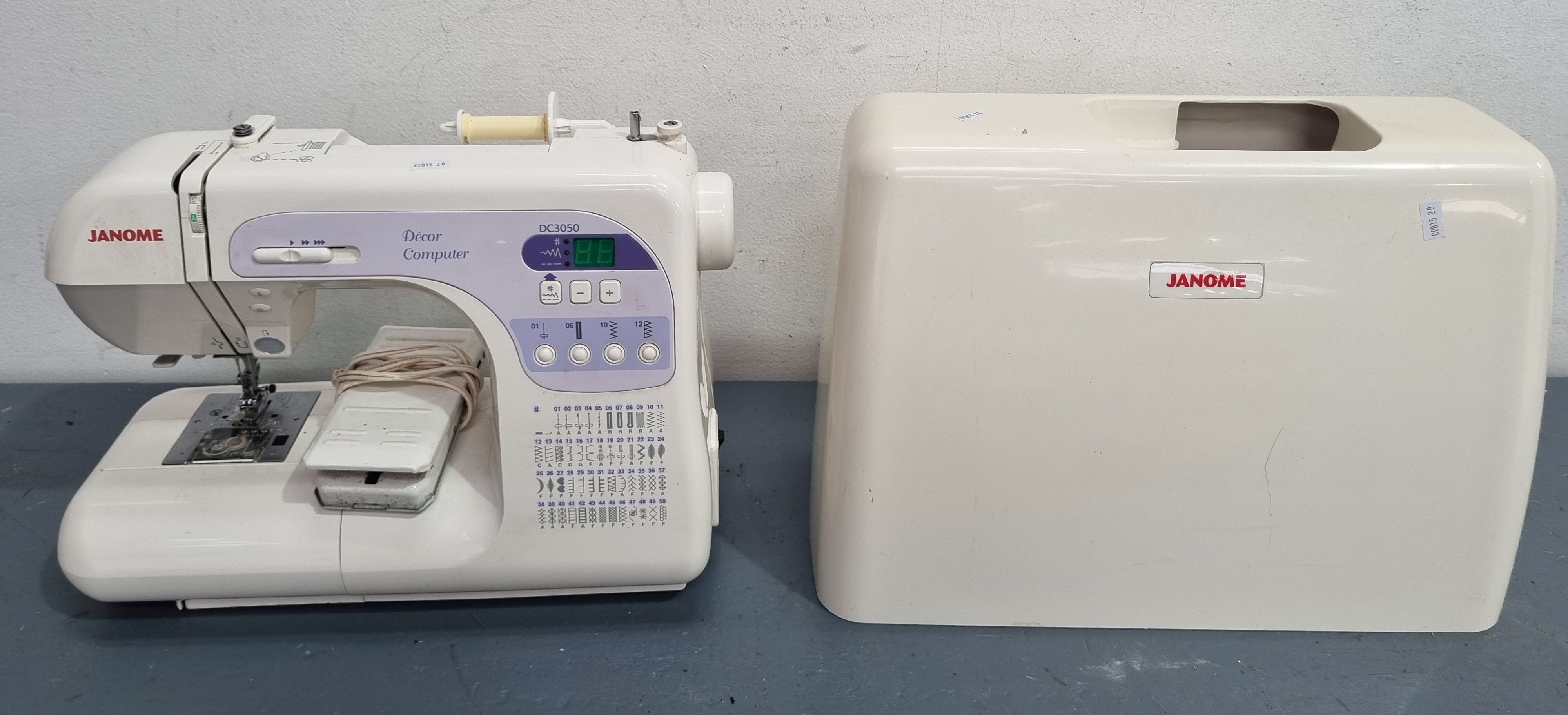 A Janome Decor Computer Sewing Machine