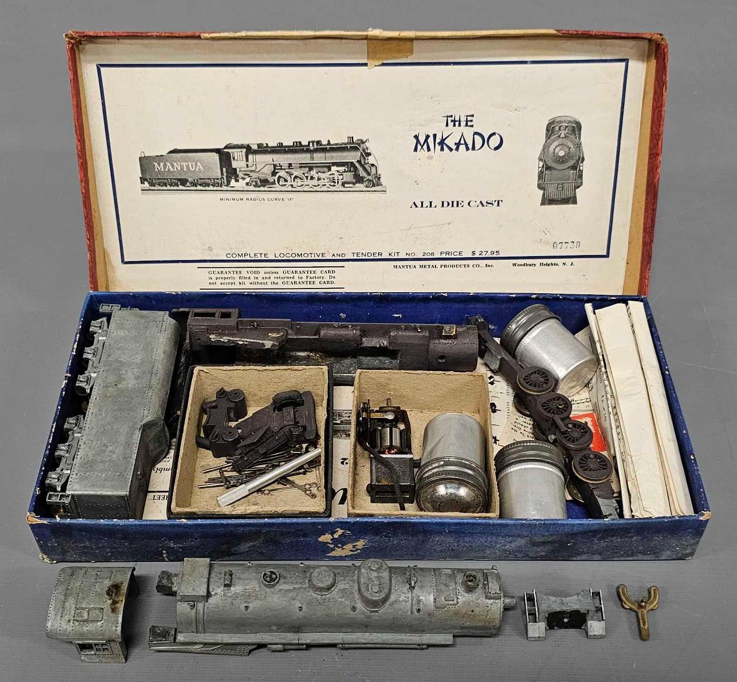 Vintage 1940s or 50s die cast HO steam kit and one for parts