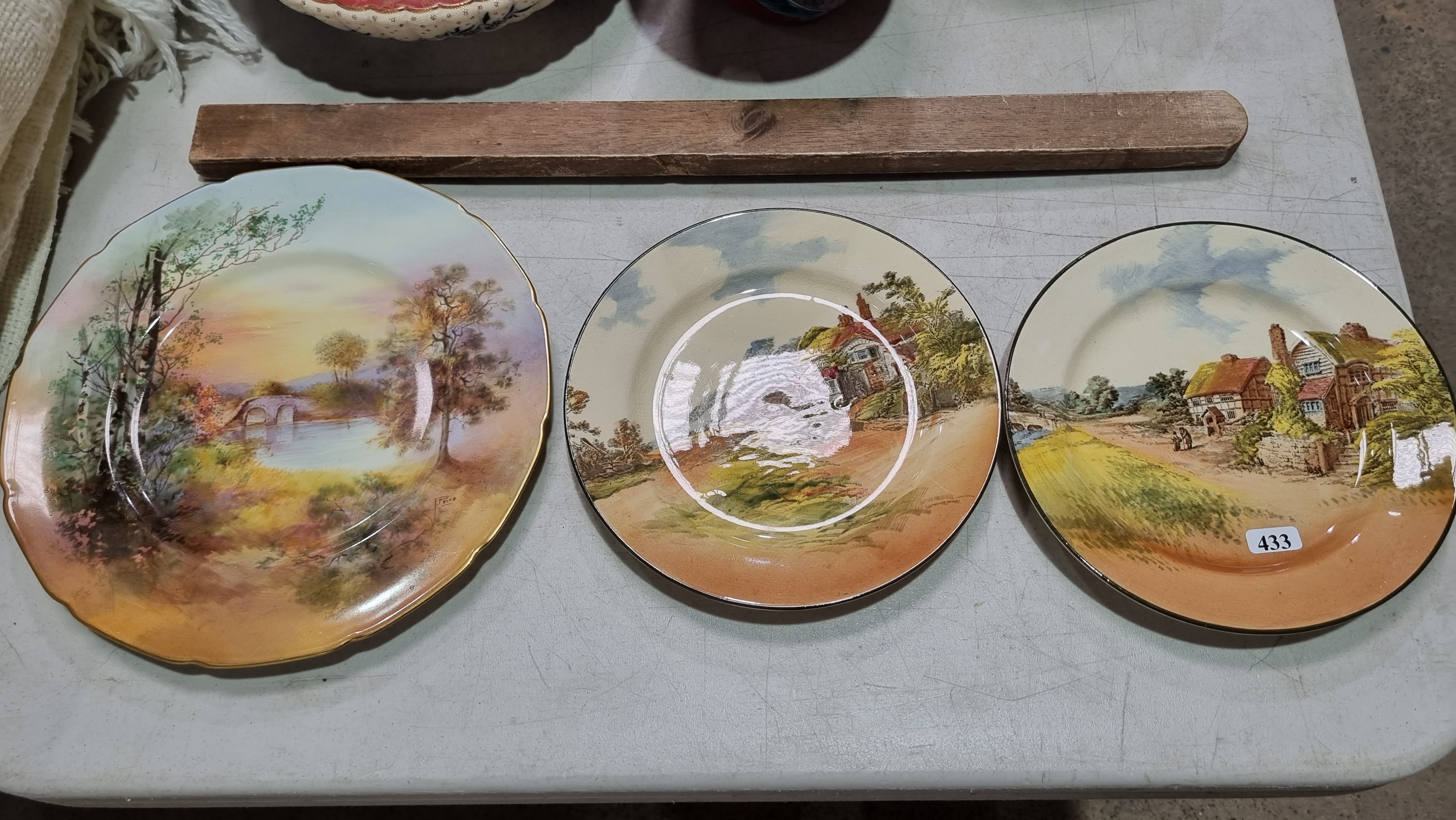 THREE ROYAL DOULTON DISPLAY PLATES