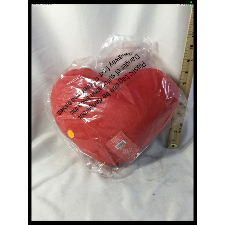 My Dreamy Plush Red Heart Shaped Pillow