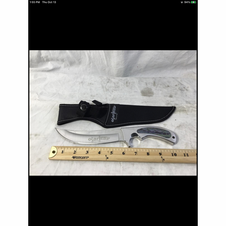 Ozark Mountain 12" Stainless Steel Knife w/Sheath