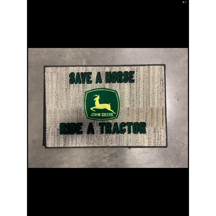 Save a Horse Ride a Tractor Door Matt 27x18