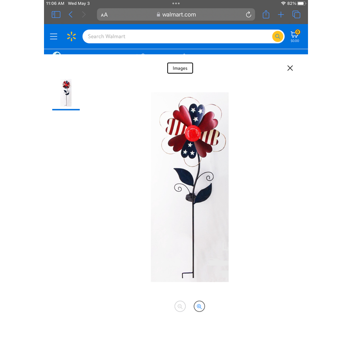 Moonrays Old Glory Daisy Spinner